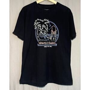 Vans T Shirt Size Medium “Waves N Babes” Off The Wall Rare Vans Shirt Surf Men’s